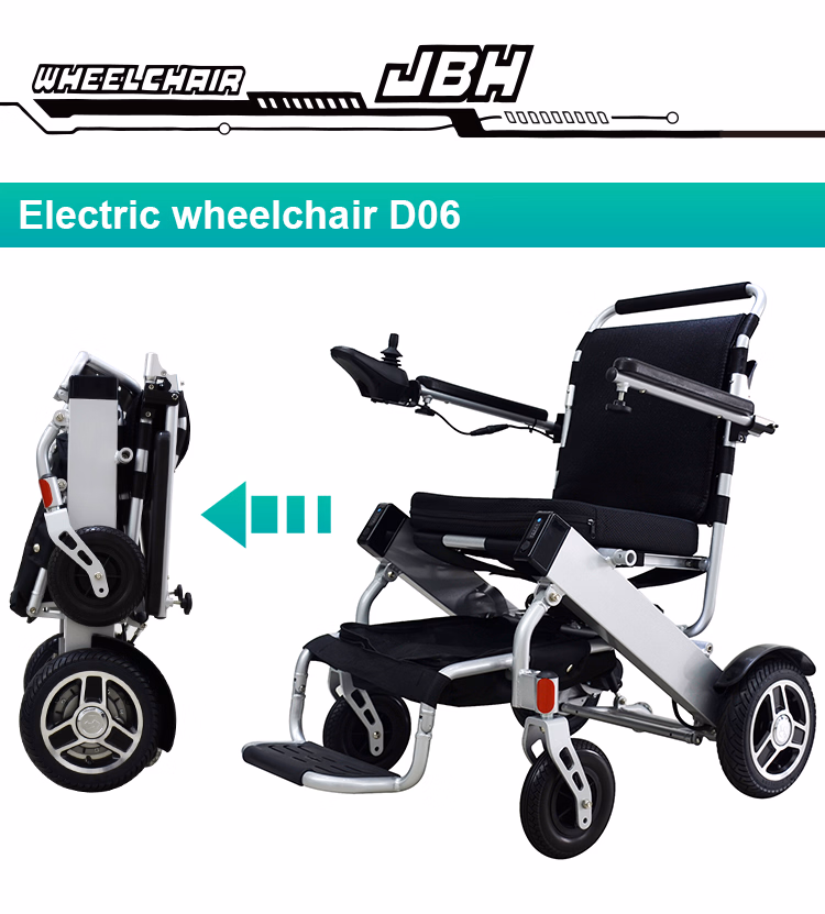 Light Hospital Foldable Electric Wheelchair with Leg Rests