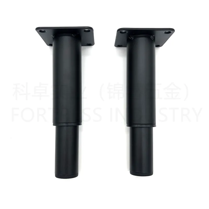 Modern Adjustment Sofa Leg Chair Feet Matte Black/Chrome Iron Furniture Leg
