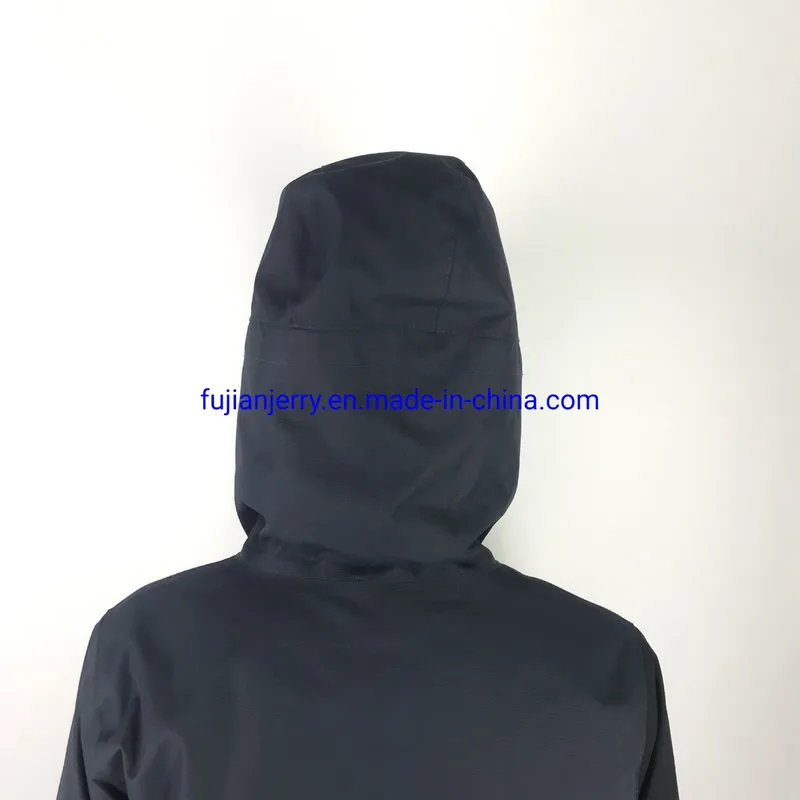 New Design Ladies Long Style Slim Water Repellent Windproof Windbreaker Jacket