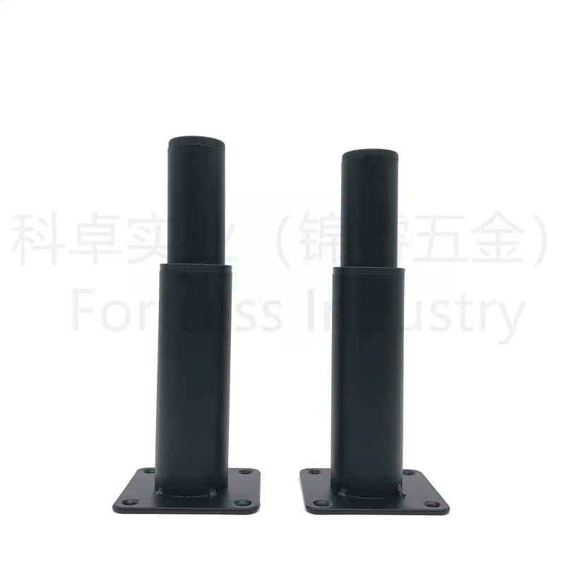 Modern Adjustment Sofa Leg Chair Feet Matte Black/Chrome Iron Furniture Leg