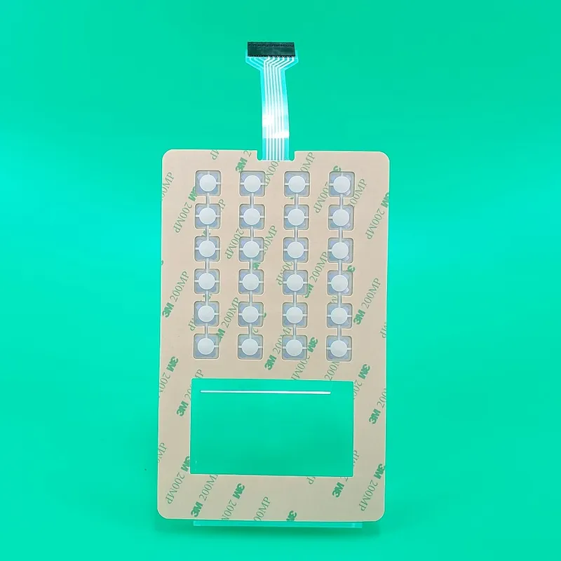 Metal Domes Tactile Membrane Switch Without Graphic Overlay