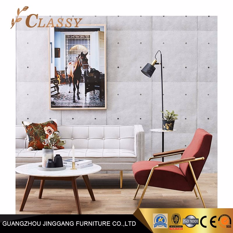 Modern Chair Living Room Furniture Chair Red Velvet Armchair