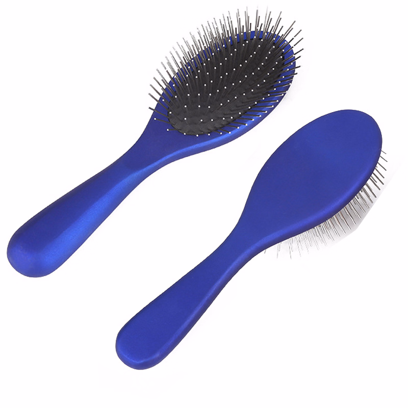 Wooden Hair Brush with Metal Pin &Studs, Anti-Static for Detangling All Hair Types