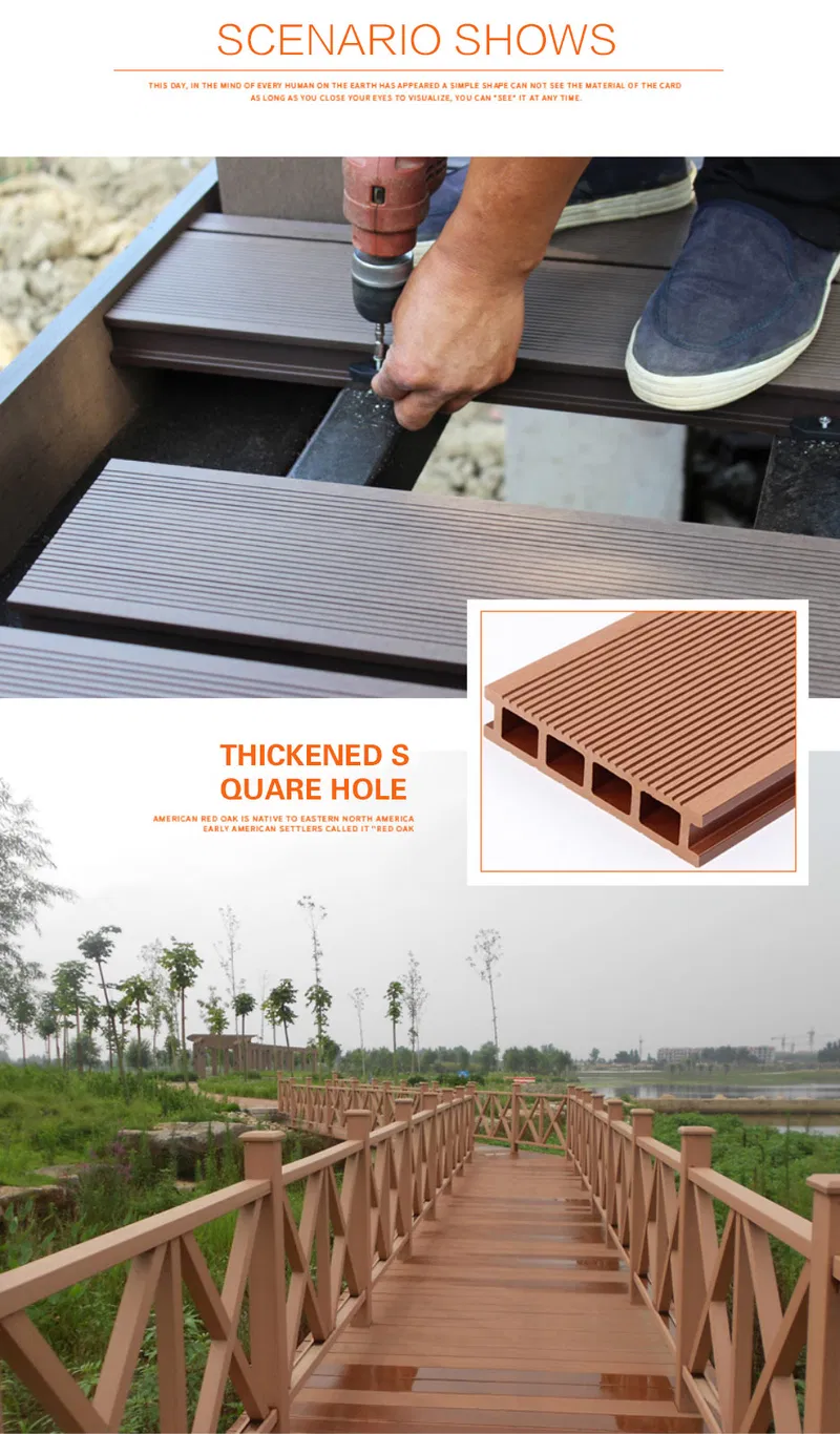 Hot Sale WPC Decking Flooring Waterproof Flooring for Outdoors