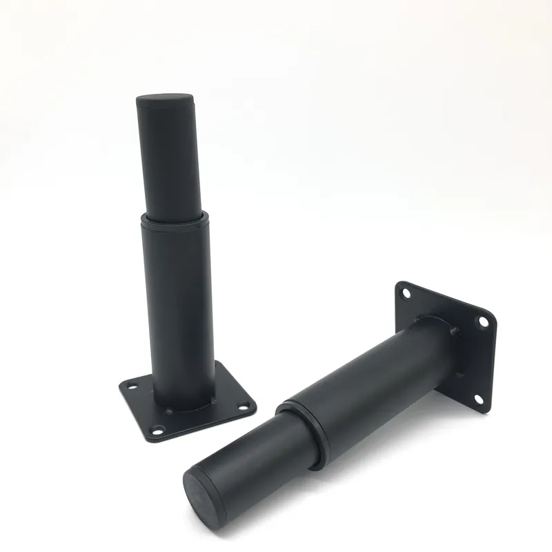 Modern Adjustment Sofa Leg Chair Feet Matte Black/Chrome Iron Furniture Leg