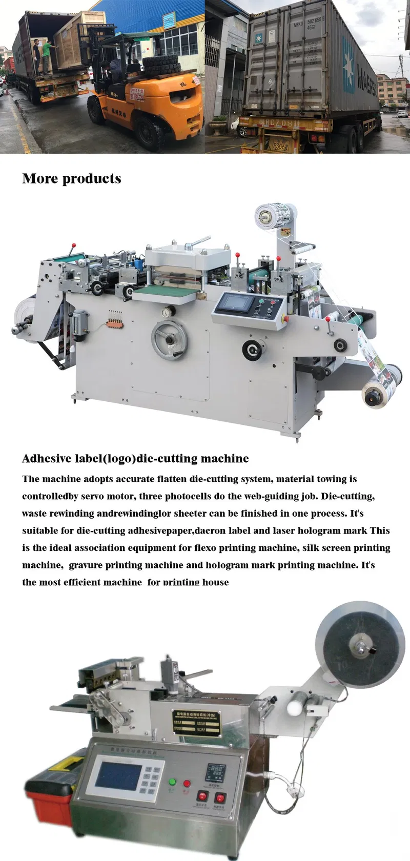 Automatic Fabric Textile Label Flexo Printing Press