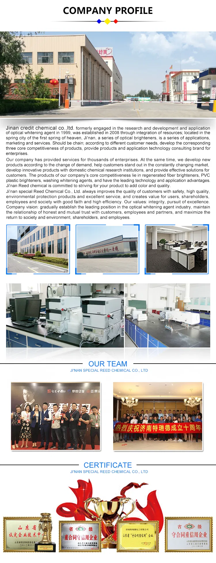 Optical Brightener Agent Bbu 220 in Textile Auxiliary