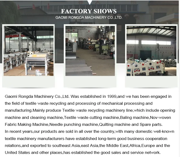 Opening Machine/Carding Machine/Textile Waste Recycling Machine for Spinning/Yarn/Textile