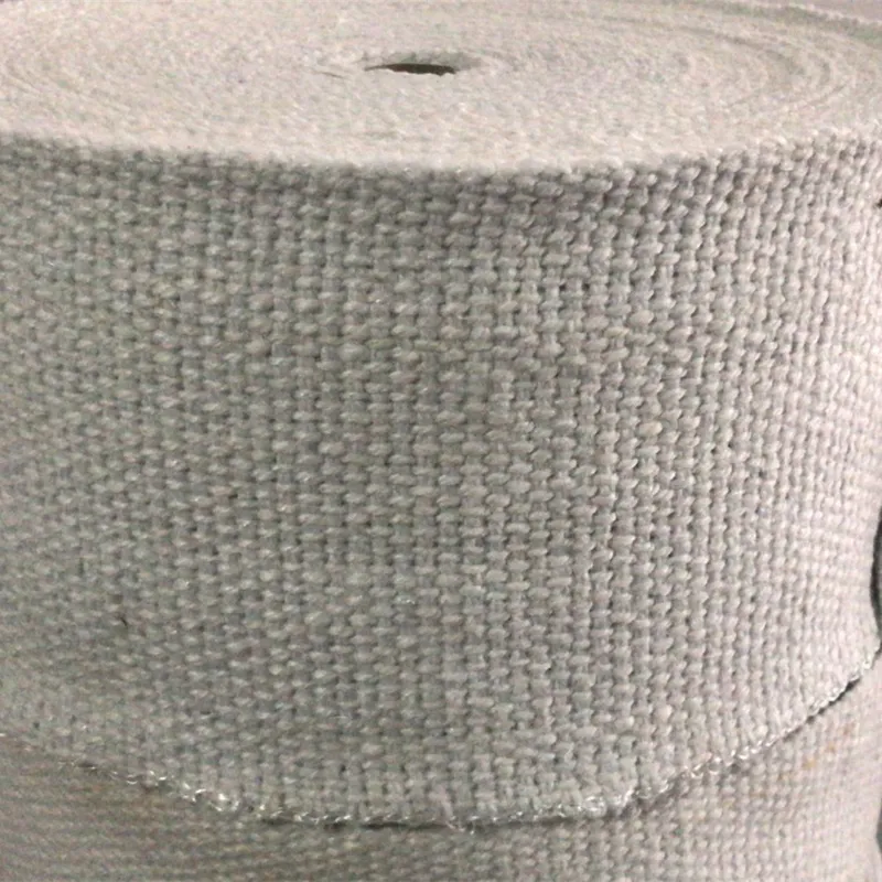 High Temperature Woven Fabric Reinforced with Fiberglass and Steel Wire Ceramic Fiber Insulation Cloth