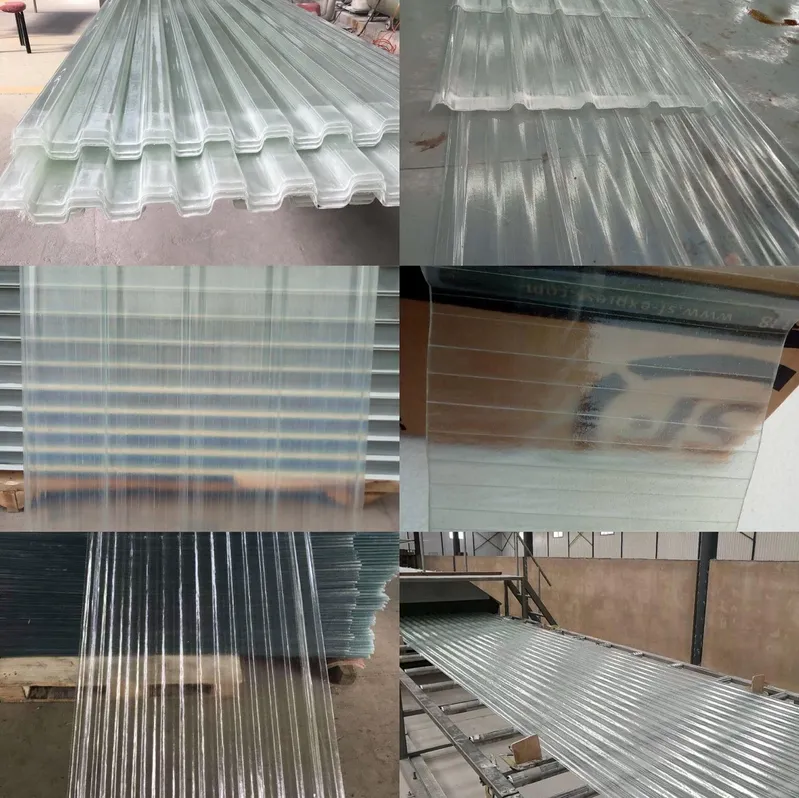 Fireresistant Transparent Glass Fiber Sheet Wall FRP Panel