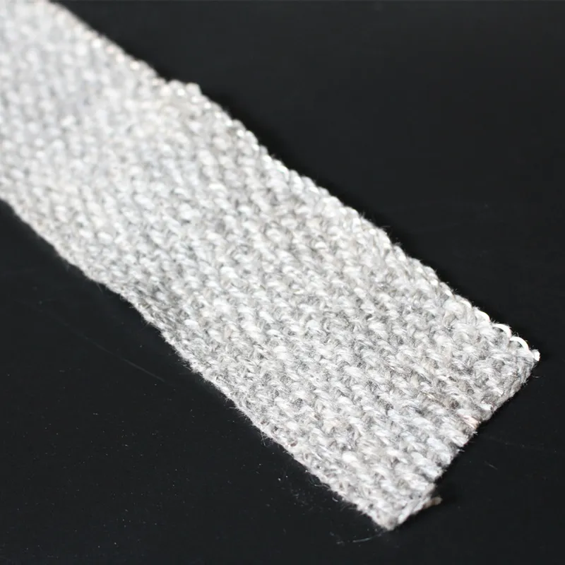 High Temperature Woven Fabric Reinforced with Fiberglass and Steel Wire Ceramic Fiber Insulation Cloth