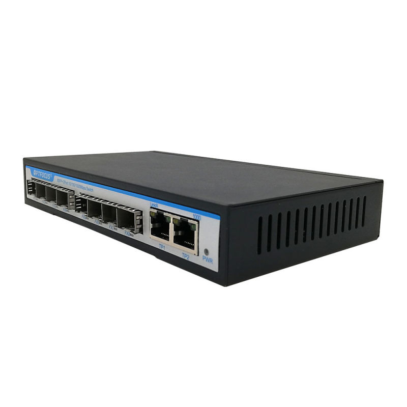 2 Layers 10 Ports Gigabit Ethernet Switch Optical SFP Switch