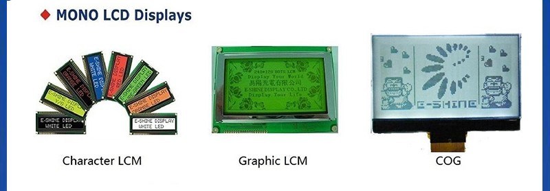 122X32 Graphic different types of LCD modules with Yellow-Green Background