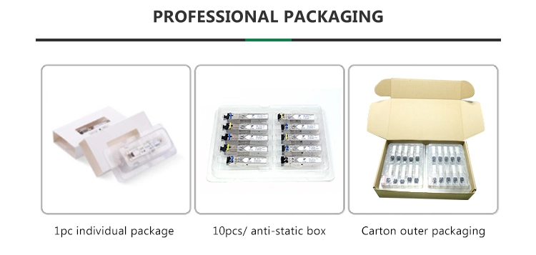 10g SFP+ Er 1550nm 40km Gigabit LC Singlemode Duplex Fiber Module with Ddm