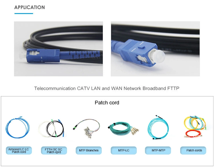 Om3 Duplex LC/LC Fiber Optic Cable/Fiber Jumper 10GB