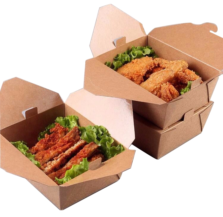 Factory Promotion Paper Burger Box Standard Size for Fast Food Grade Box Cardboard Paper Hamburger Box