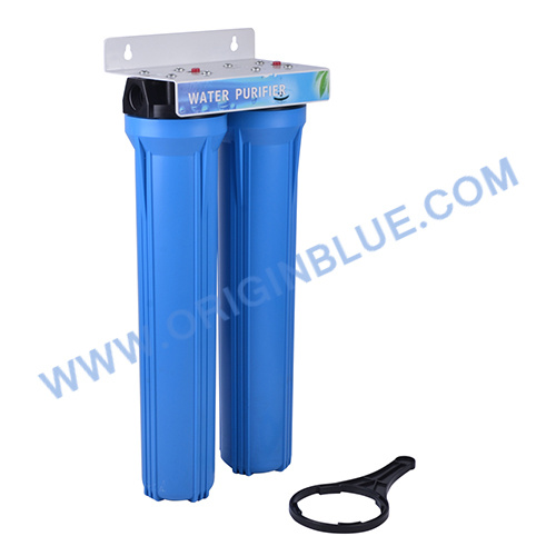 Industrial 2 Stages 20 Inch Slim Blue Housing Water Filter