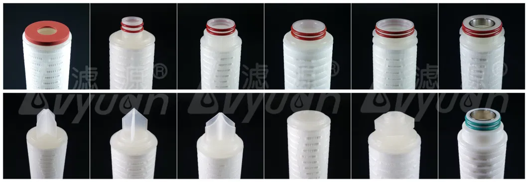 0.22 0.45 Micron 10 Inch Water Filter Element PP/PVDF Membrane Pleated Filter Cartridge