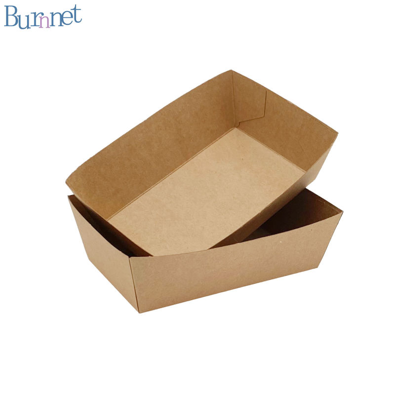 Anti-Oil Natural Food Grade Disposable Paper Takeaway Food Box