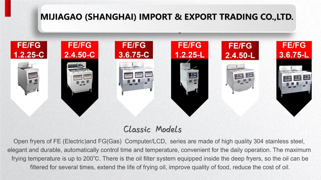 Alibaba Three Well Gas Open Fryer/Deep Fryer with Oil Filter