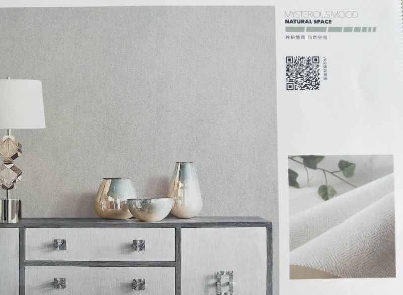 Modern Plain Delicate Wallpaper Waterproof Seamless Home Wallcovering with CE Approved