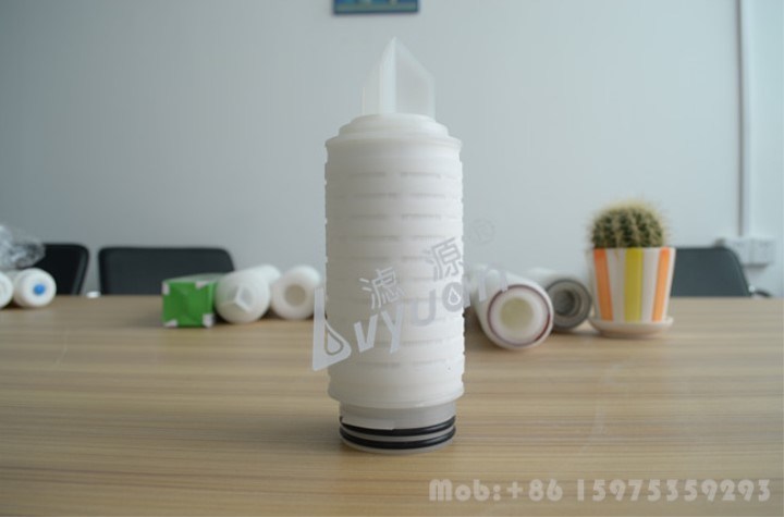 Soe Pes/PTFE/PVDF 0.1 0.2 Microns Pleated Air Filter Cartridge with Pleated Membrane 5/10/20 Inch