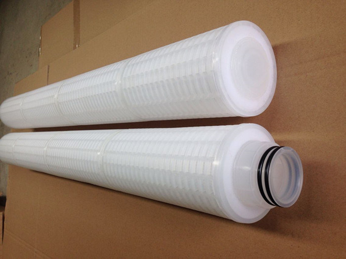 Polyvinylidene Fluoride Membarne Filter Paper PVDF Pleated Cartridge 0.45 Micron for Water Treatment