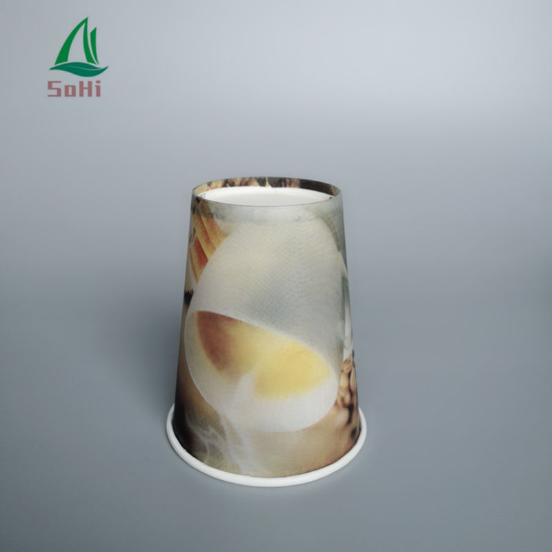 Hot Sale Biodegradable Disposable Style Rippled Double Wall Coffee Paper Cup