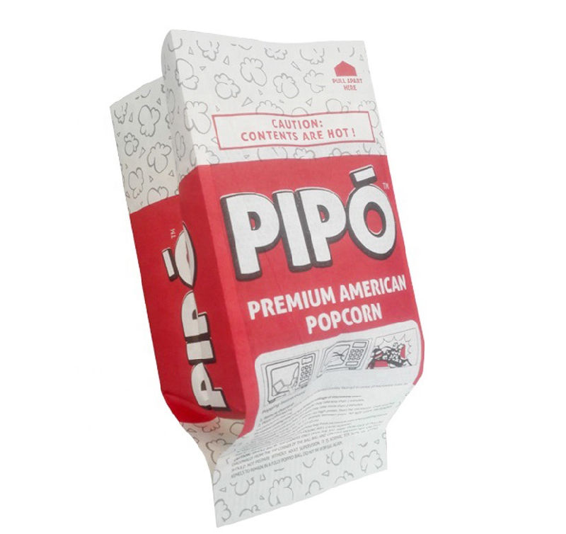 Safe Food Grade Paper Bag Oil Proof Microwave_Popcorn