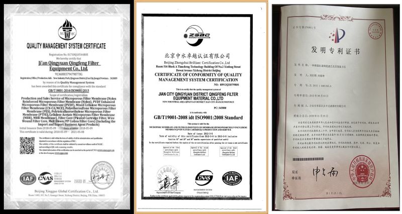 1 Micron PTFE Filter Membrane Oleophilic & Hydrophobic Paper for Hydraulic Systems