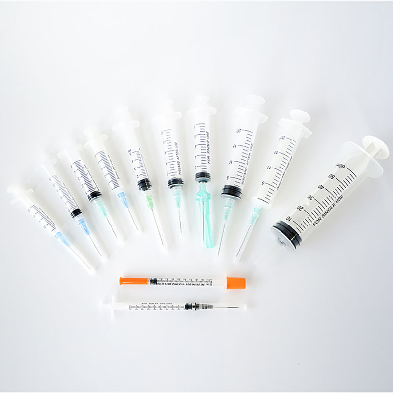 3-Parts Syringe Parts Disposable Syringes with Neddle