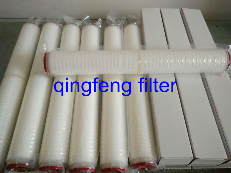 Nylon/Pes/PVDF/PTFE Pleated Filter Cartridges Compatible with Millipore's Water System