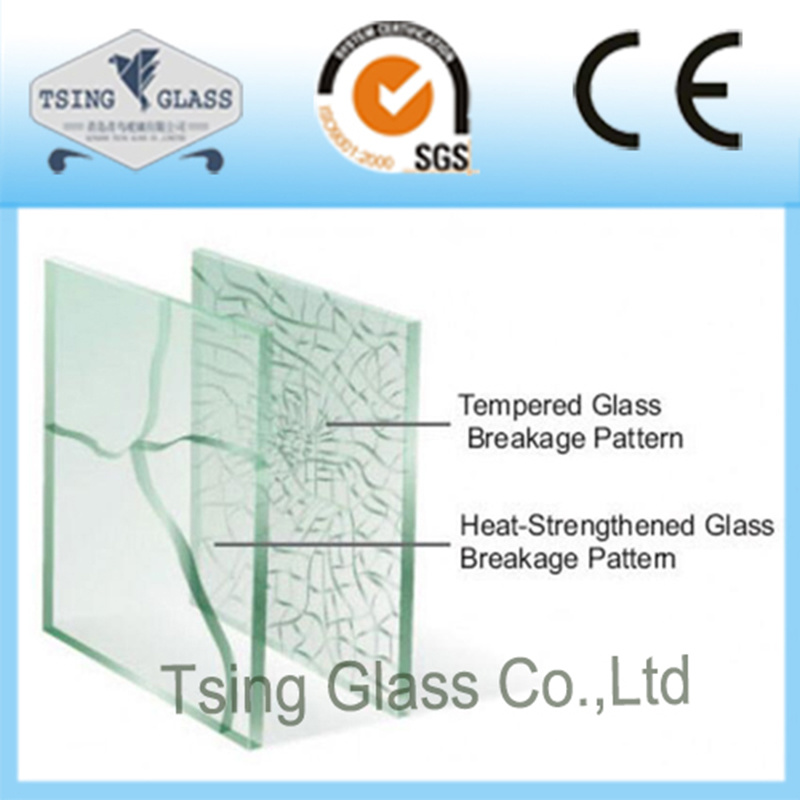 3-19mm Clear&Tinted Tempered/Toughened /Building Glass with Ce SGS Certificate Certification