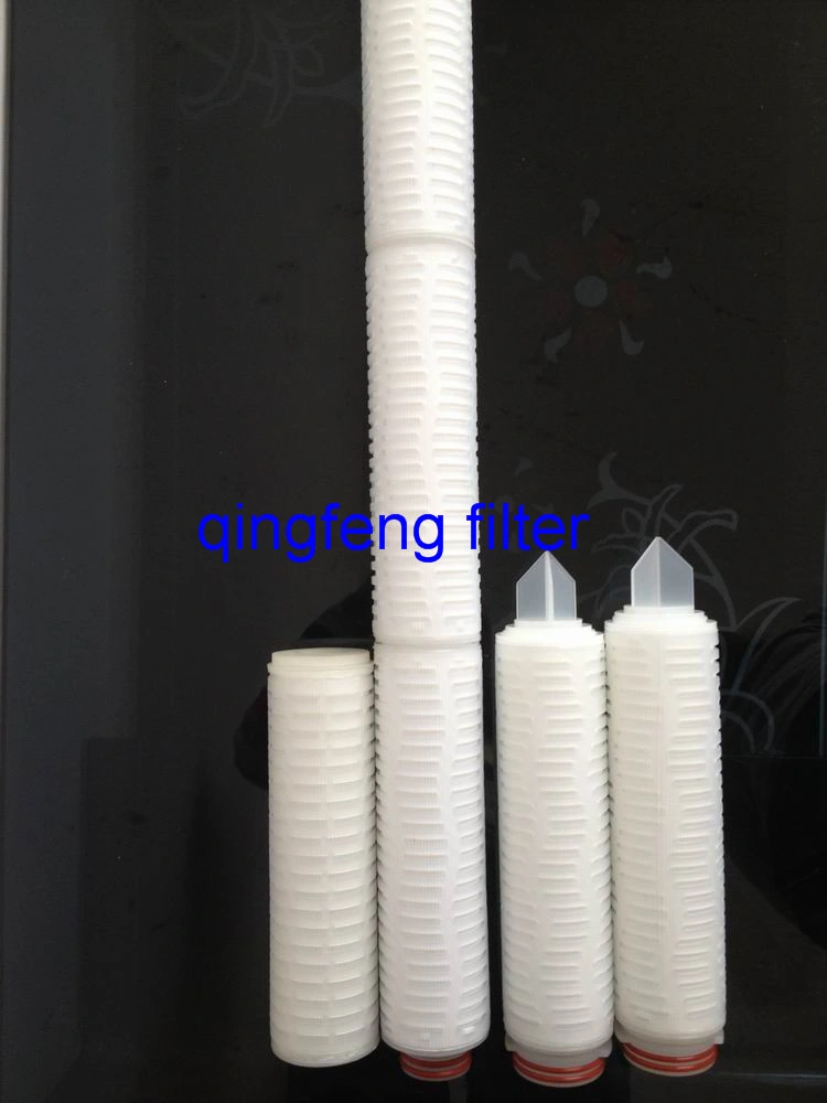 0.2um 10inch Pes Pleated Filter Cartridge for Water Filtration