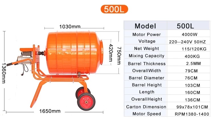 Selected Material Concrete Mixing Machine by Scientific Process