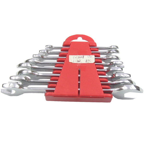 8PC 75 Degree Double Offset Ring Spanner Set