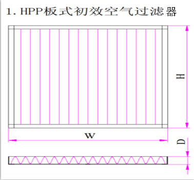 Paper Frame V-Bank Filter (MID efficiency)