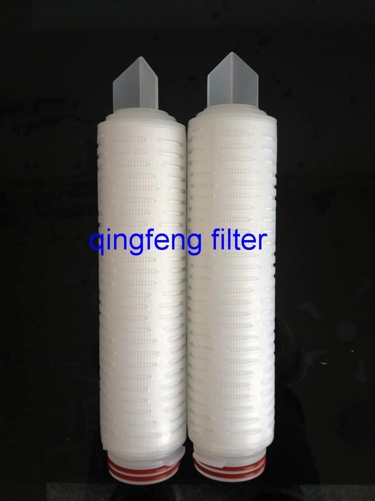 0.2um 10inch Pes Pleated Filter Cartridge for Water Filtration