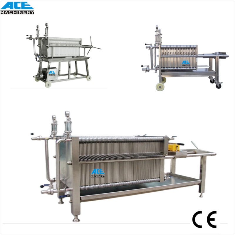 Small Scale Filter Press with Material Stainless Steel Filter Press