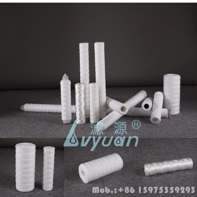 String Wound Polypropylene 5 Micron Yarn Filter Cartridge for Slim Filter Housing