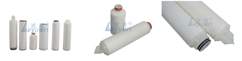 0.45 Micron 10/20 Inch PTFE Membrane Pleated Water Cartridge Filter