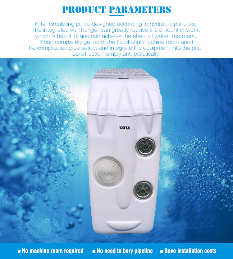 Factory Sppuly Wall-Hung Pipeless Integrative Swimming Pool Water Filter