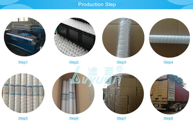 0.1 0.5 Micron String Wound Filter Candle/PP Water Filter Element for Pre Water Purification System