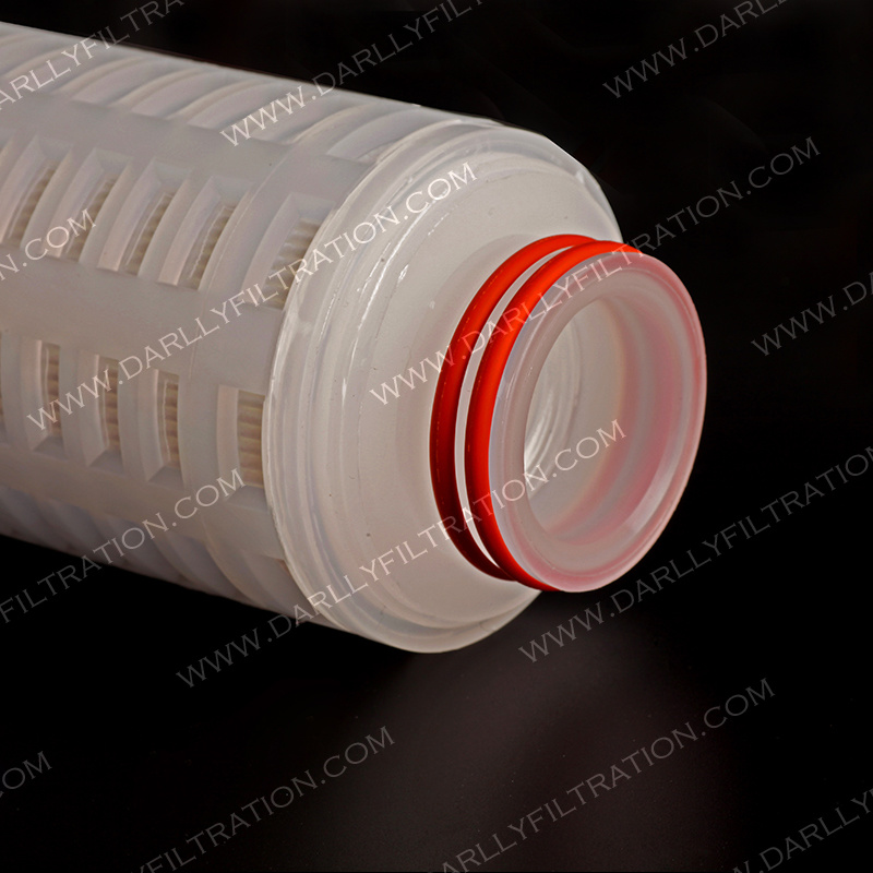 Darlly Hydrophilic PTFE Membrane 0.1 Micron Pleated Cartridge Filter for Corrosion Solvent