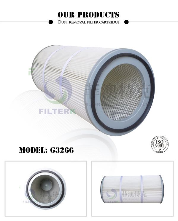 Washable Pleated Polyester Dust Collector Cartridge Air Filter