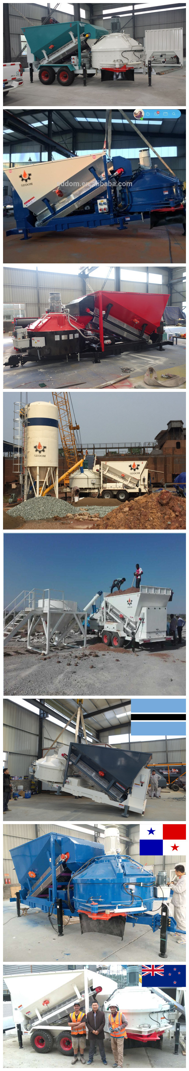 Plants and Factories and Manufacturer Price Concrete Batching Batch Mixing Mixer Mobile Plant