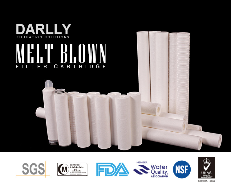 High Flow Filter Cartridge for RO Meltblown Polypropylene Sediment Filters for RO Safety