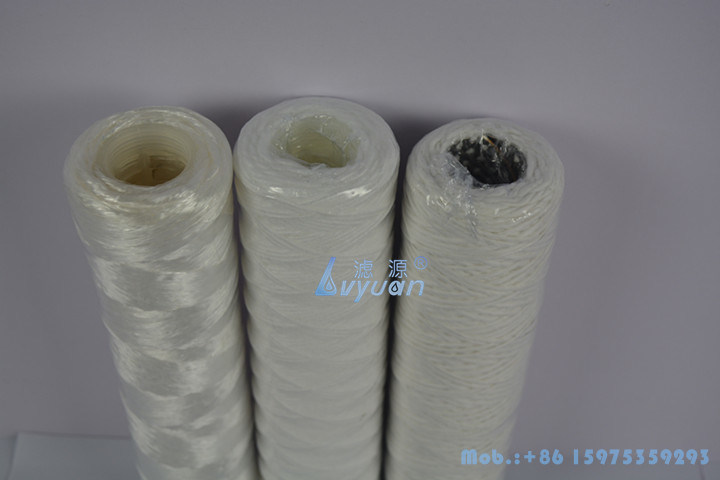 20 Inch Factory Price Sting Wound PP Yarn Water Filter Cartridge with 0.5 1 Micron