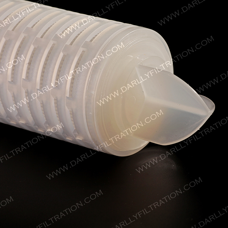 Darlly Micron Pleated Cartridge Filter Hydrophilic PTFE Membrane 0.1 for Sterile Apis