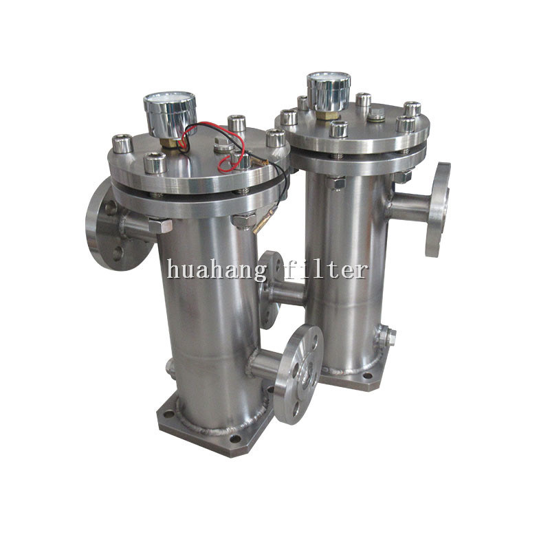 304 stainless steel liquid filter housing with flange